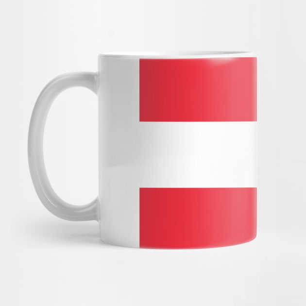 Austrian Flag in its Official Colors by tiokvadrat